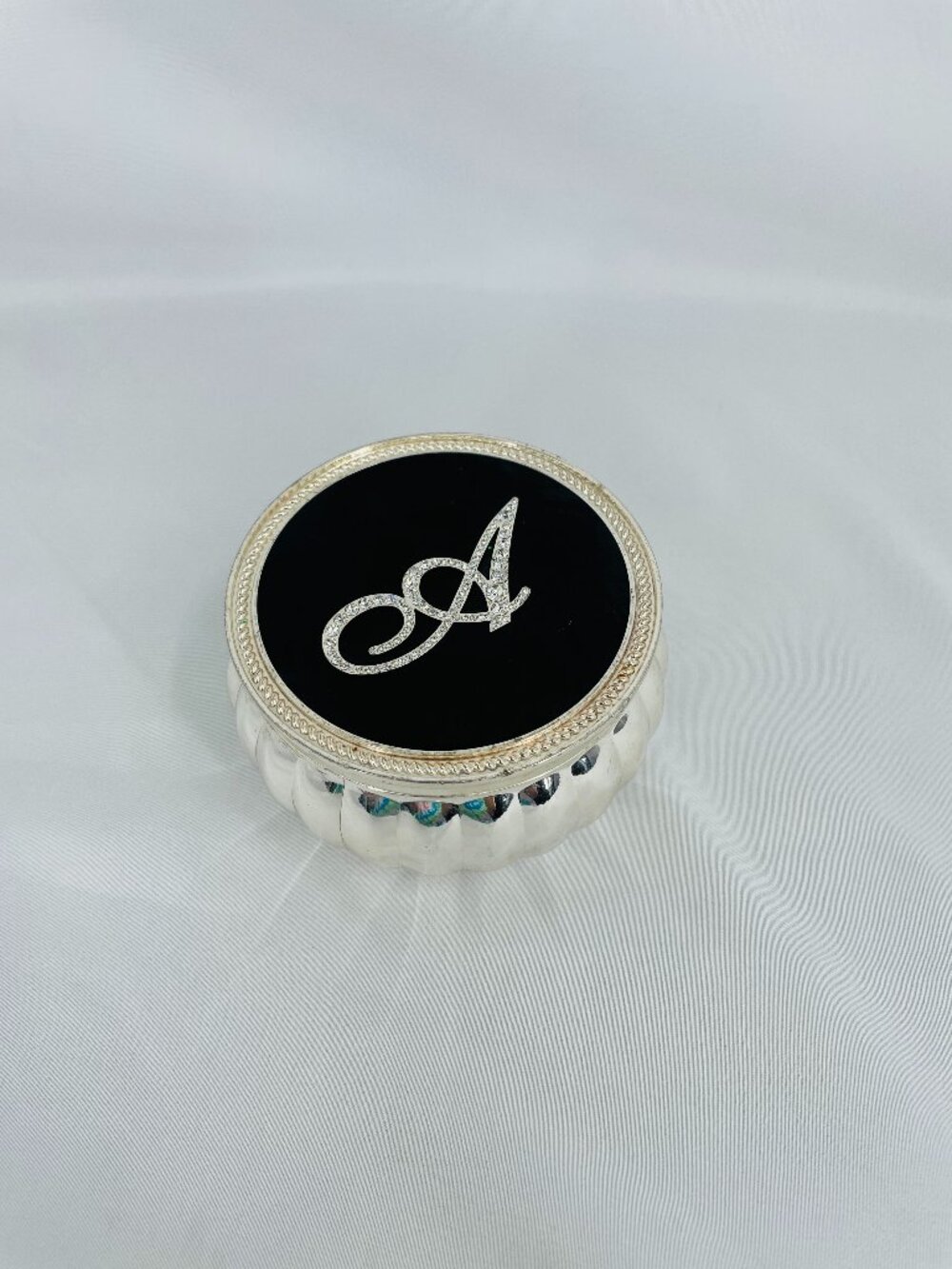 Decorative Trinket Box with "A" Monogram